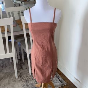 Peach mini dress